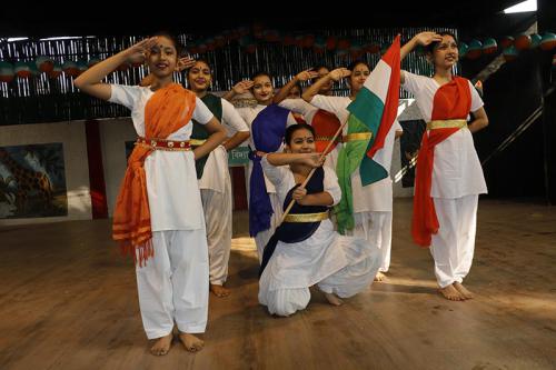 71st Republic Day of India celebrated at Assam Jatiya Bidyalay, Noonmati